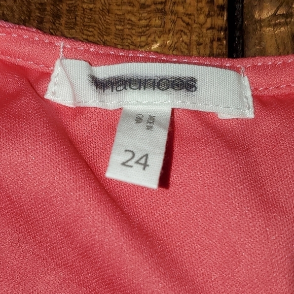 Maurices coral sleeveless lace dress Size 24 NEW - Picture 13 of 15